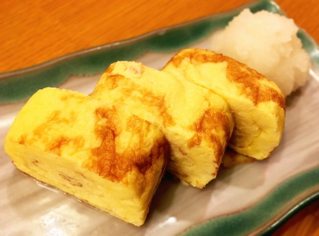 卵焼きが3つ